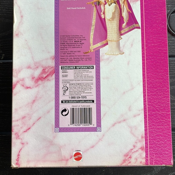 NRFB - Grecian Goddess Barbie Doll - From The Great Eras Collection a Volume 7 - Picture 10 of 14